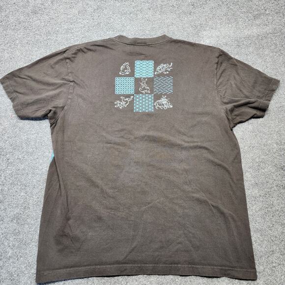 Japanese Brand Kurashikiya Japan Animals All Over Print Black Size XL Hare Toad - Picture 7 of 9